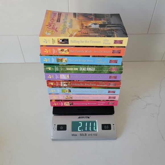 Love Inspired Romance LARGE PRINT Paperback Book Lot of 9 - Picture 9 of 9